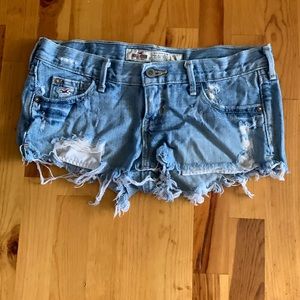 Denim cut off shorts